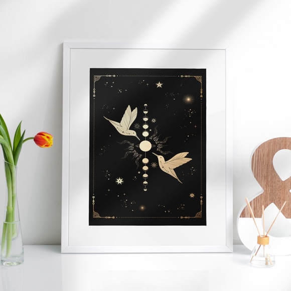 Wall Art Esoteric Celestial Mystic Print Poster Unframed - Picture 4 of 5